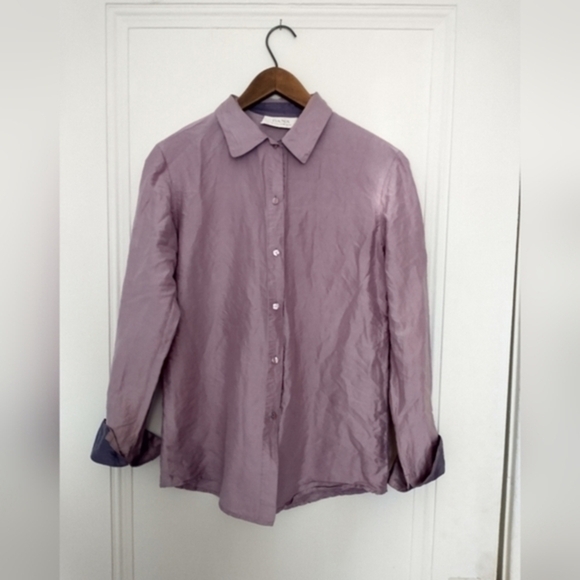 Dana Buchman Tops - Lavender Purple  Pastel Silk Blouse | Size XS​
